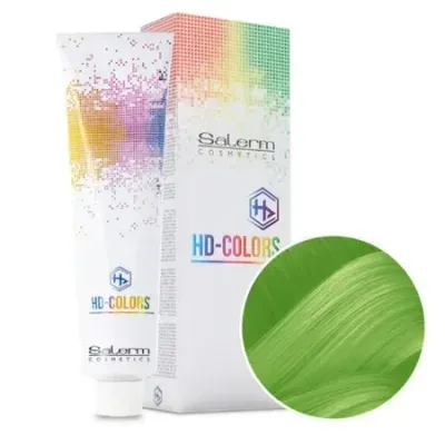 Полуперманентная краска Salerm HD Colors, без аммиака, 150 мл, оттенок green kriptonite