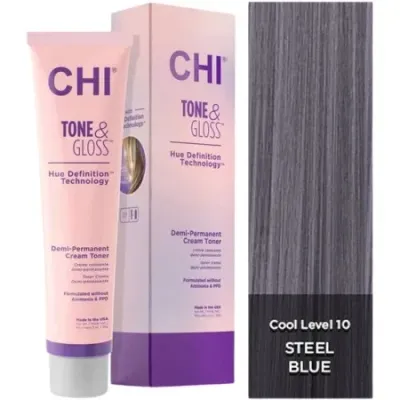 Тонер для волос CHI Tone & Gloss, оттенок Steel Blue, 85 г