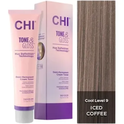 Тонер для волос CHI Tone & Gloss, оттенок Iced Coffee, 85 г