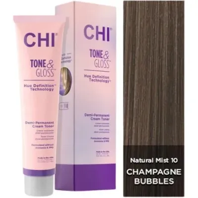 Тонер для волос CHI Tone & Gloss, оттенок Champagne Bubbles, 85 г