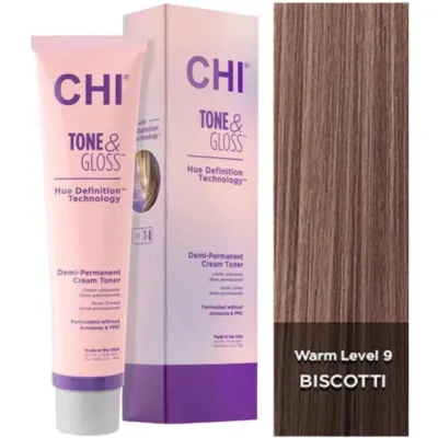 Тонер для волос CHI Tone & Gloss, оттенок Biscotti, 85 г