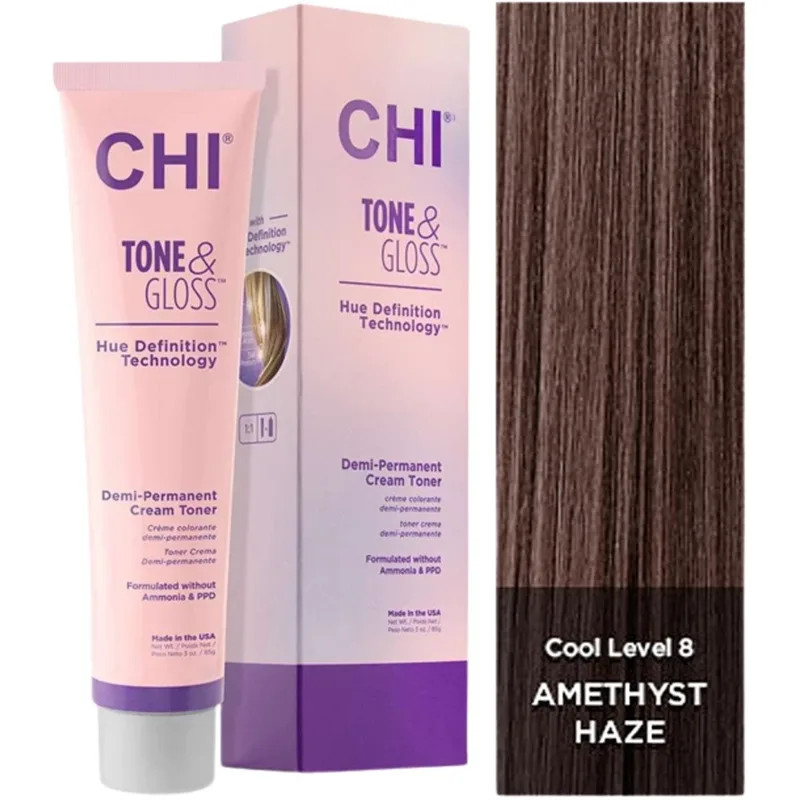 Тонер для волос CHI Tone & Gloss, оттенок Amethyst Haze, 85 г