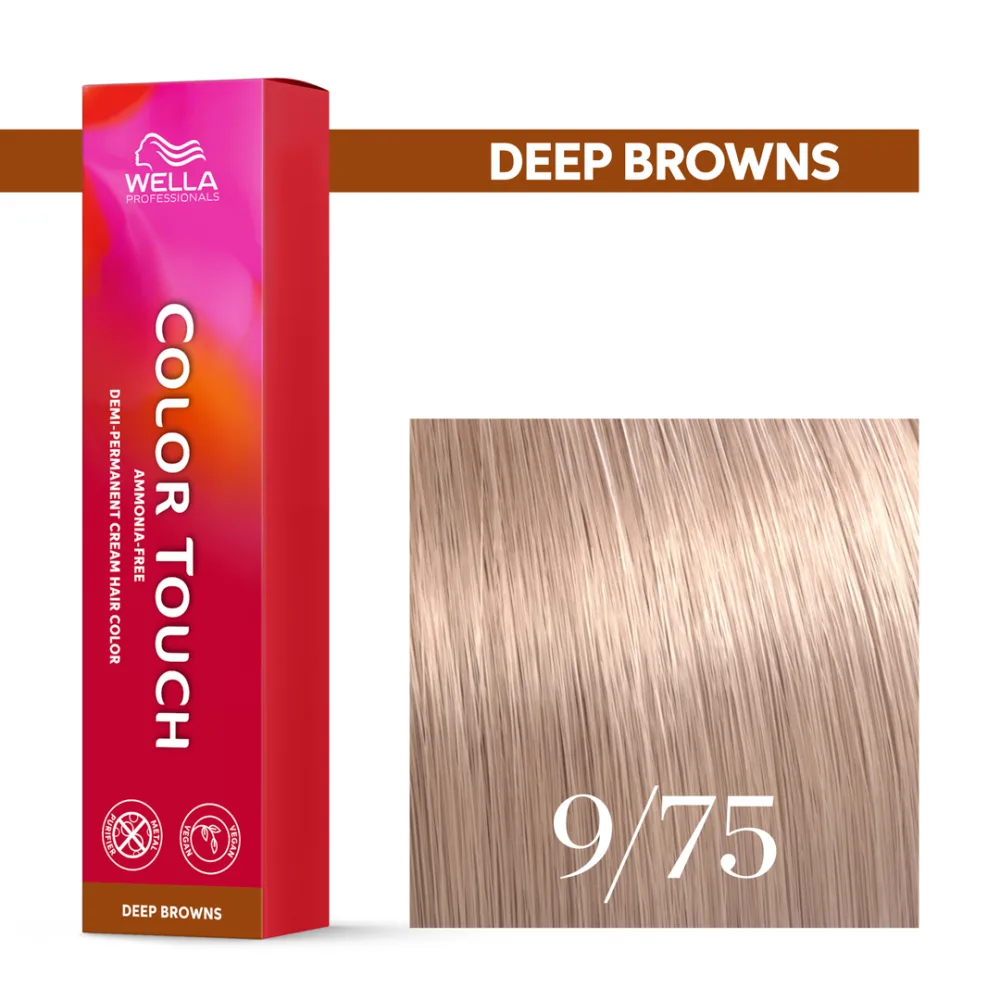 Тонирующий крем для волос Wella Professionals Color Touch, без аммиака, 60 мл, оттенок 9/75