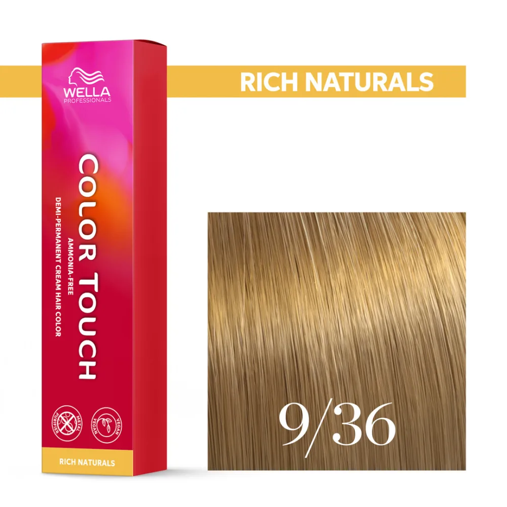 Тонирующий крем для волос Wella Professionals Color Touch, без аммиака, 60 мл, оттенок 9/36