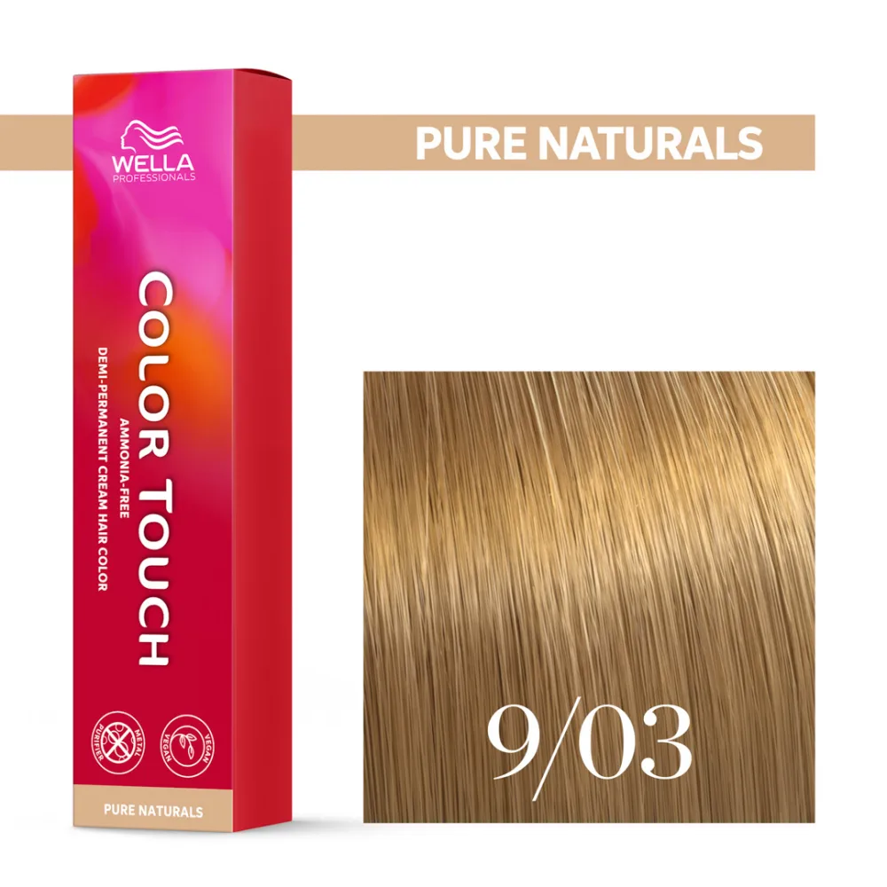 Тонирующий крем для волос Wella Professionals Color Touch, без аммиака, 60 мл, оттенок 9/03