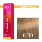 Тонирующий крем для волос Wella Professionals Color Touch, без аммиака, 60 мл, оттенок 8/38 — фото 1