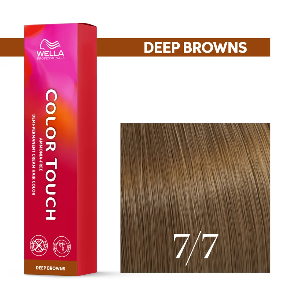 Тонирующий крем для волос Wella Professionals Color Touch, без аммиака, 60 мл, оттенок 7/7