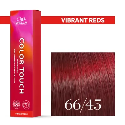 Тонирующий крем для волос Wella Professionals Color Touch, без аммиака, 60 мл, оттенок 66/45