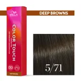 Тонирующий крем для волос Wella Professionals Color Touch, без аммиака, 60 мл, оттенок 5/71 — фото 1