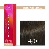 Тонирующий крем для волос Wella Professionals Color Touch, без аммиака, 60 мл, оттенок 4/0 — фото 1