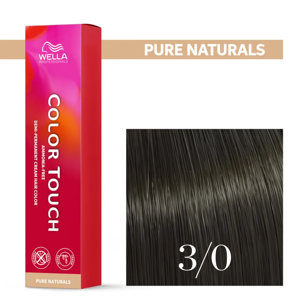 Тонирующий крем для волос Wella Professionals Color Touch, без аммиака, 60 мл, оттенок 3/0