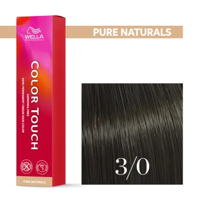 Тонирующий крем для волос Wella Professionals Color Touch, без аммиака, 60 мл, оттенок 3/0