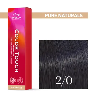 Тонирующий крем для волос Wella Professionals Color Touch, без аммиака, 60 мл, оттенок 2/0