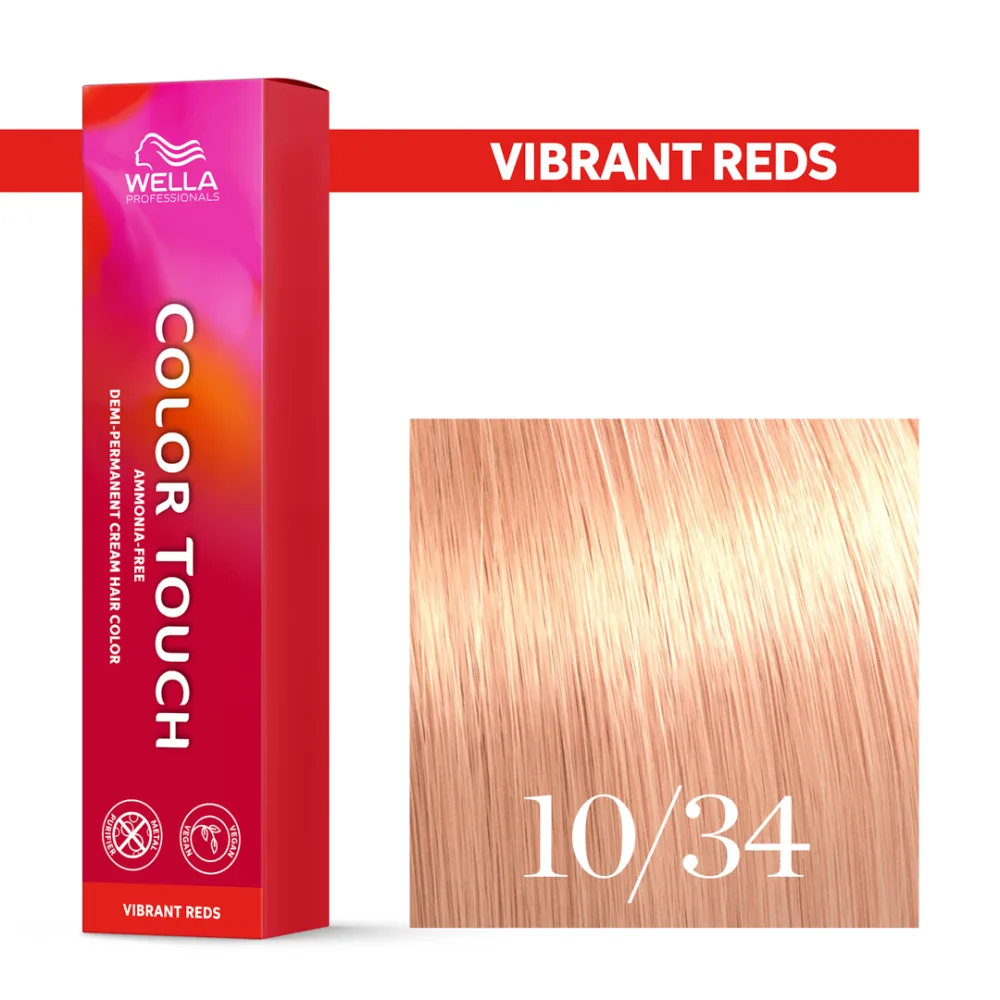 Тонирующий крем для волос Wella Professionals Color Touch, без аммиака, 60 мл, оттенок 10/34