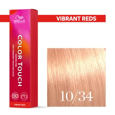 Тонирующий крем для волос Wella Professionals Color Touch, без аммиака, 60 мл, оттенок 10/34