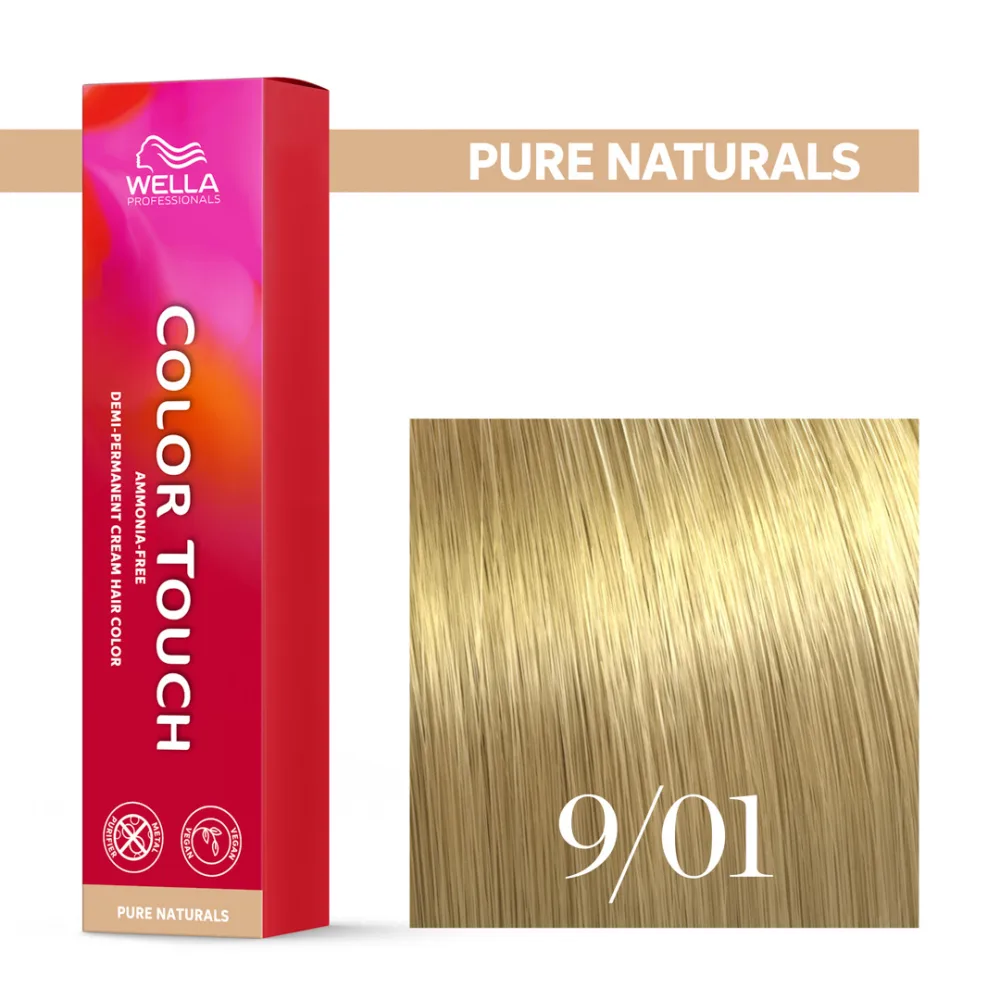 Тонирующий крем для волос Wella Professionals Color Touch, без аммиака, 60 мл, оттенок 9/01