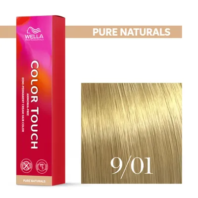 Тонирующий крем для волос Wella Professionals Color Touch, без аммиака, 60 мл, оттенок 9/01