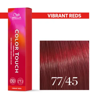 Тонирующий крем для волос Wella Professionals Color Touch, без аммиака, 60 мл, оттенок 77/45