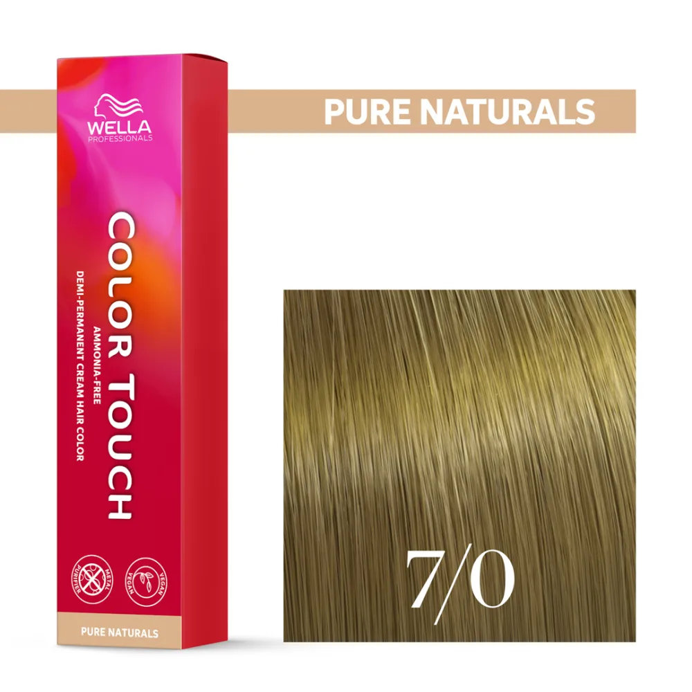 Тонирующий крем для волос Wella Professionals Color Touch, без аммиака, 60 мл, оттенок 7/0