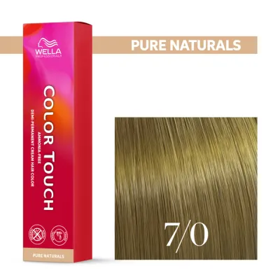 Тонирующий крем для волос Wella Professionals Color Touch, без аммиака, 60 мл, оттенок 7/0