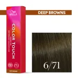 Тонирующий крем для волос Wella Professionals Color Touch, без аммиака, 60 мл, оттенок 6/71 — фото 1