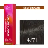 Тонирующий крем для волос Wella Professionals Color Touch, без аммиака, 60 мл, оттенок 4/71 — фото 1
