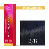 Тонирующий крем для волос Wella Professionals Color Touch, без аммиака, 60 мл, оттенок 2/8 — фото 1
