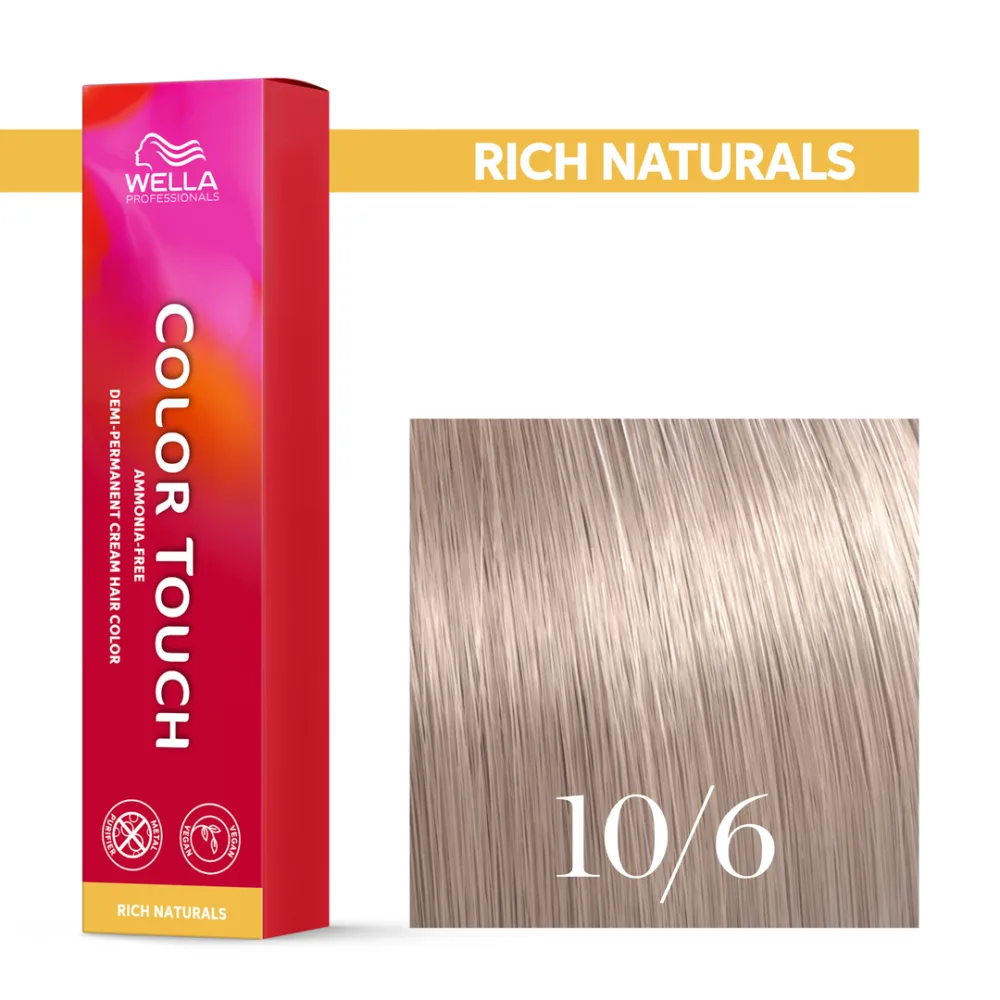 Тонирующий крем для волос Wella Professionals Color Touch, без аммиака, 60 мл, оттенок 10/6