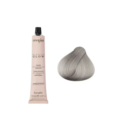 Тонер для волос Farmavita Toner Omniplex Blossom Glow, без аммиака, 100 мл, оттенок Steel, toner do włosów bez amoniaku, stalowy