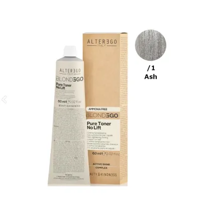 Тонер для волос Alter Ego Blondego Pure Toner, для блонда, 60 мл, оттенок włosów, Ash