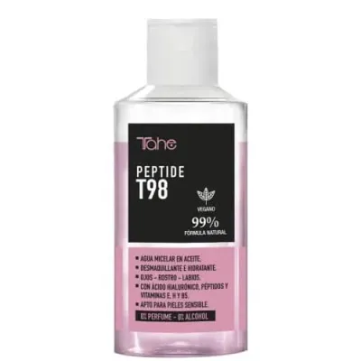 Двухфазная мицеллярная вода Tahe Peptide T98 Bifase, увлажняющая, для чувствительной кожи, 50 мл