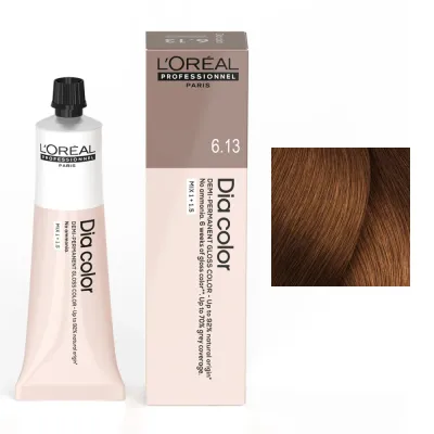 Полуперманентная краска для волос L'Oreal Professionnel Dia Color, без аммиака, оттенок 6.34, 60 мл