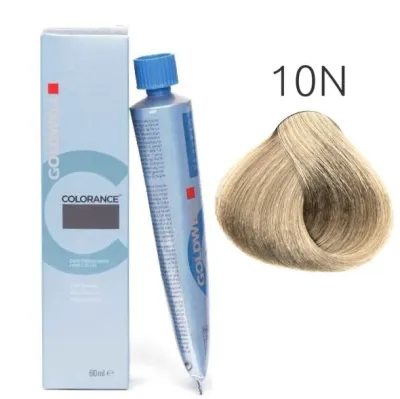 Полуперманентная краска для волос Goldwell Colorance, кремовая, оттенок 10N, 60 мл