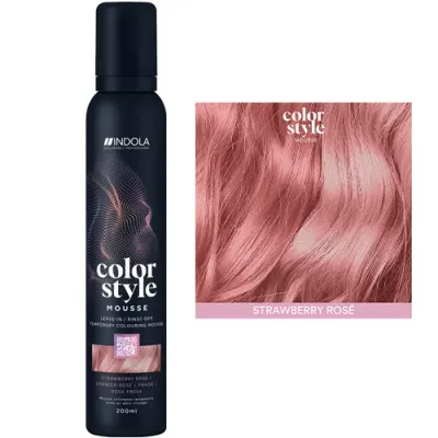 Тонирующая пенка для волос Indola Profession Color Style Mousse, смываемая, 200 мл, оттенок różany