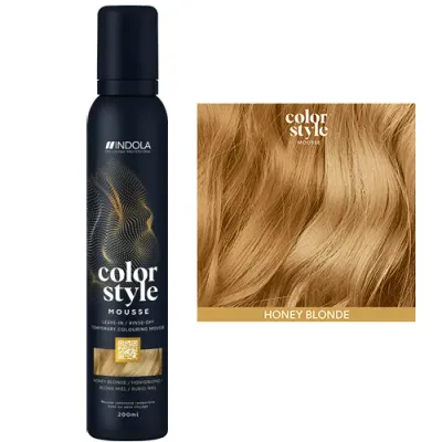 Тонирующая пенка для волос Indola Profession Color Style Mousse, смываемая, 200 мл, оттенок miodowy blond