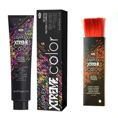 Прямой пигмент Lisap Xtreme Color, полуперманентный, 60 мл, оттенок Naughty Orange