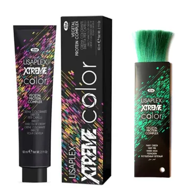 Прямой пигмент Lisap Xtreme Color, полуперманентный, 60 мл, оттенок Fairy Green