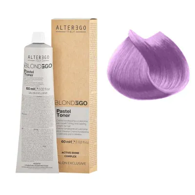 Тонер для волос Alter Ego Blondego Pastel Toner, пастельные оттенки, 60 мл, оттенок Pastel Lilac