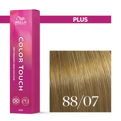 Тонирующий крем для волос Wella Professionals Color Touch Plus, интенсивный, 60 мл, оттенок 88/07