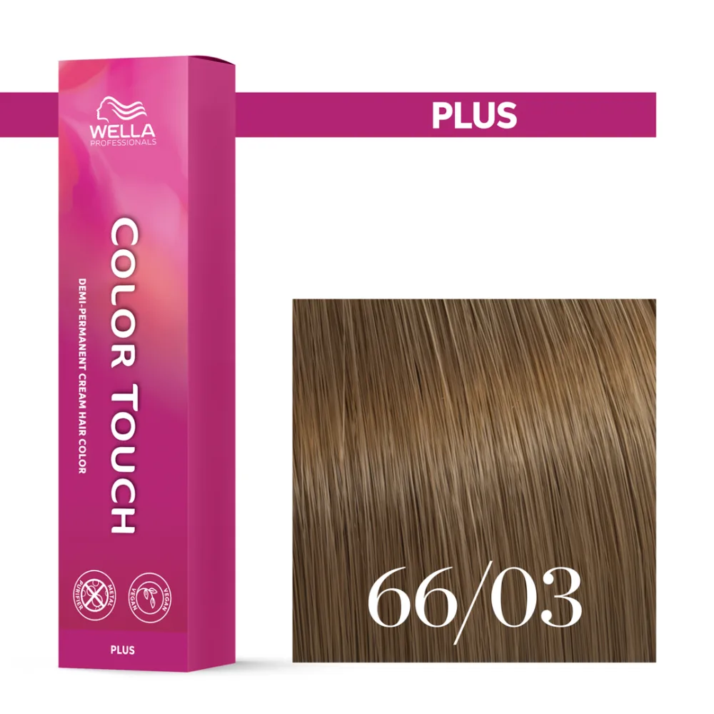Тонирующий крем для волос Wella Professionals Color Touch Plus, интенсивный, 60 мл, оттенок 66/03