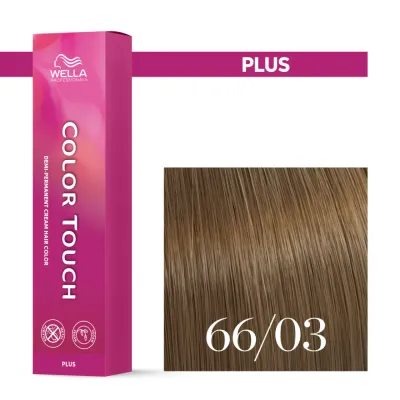 Тонирующий крем для волос Wella Professionals Color Touch Plus, интенсивный, 60 мл, оттенок 66/03