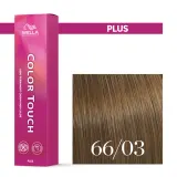 Тонирующий крем для волос Wella Professionals Color Touch Plus, интенсивный, 60 мл, оттенок 66/03 — фото 1