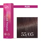 Тонирующий крем для волос Wella Professionals Color Touch Plus, интенсивный, 60 мл, оттенок 55/05 — фото 1