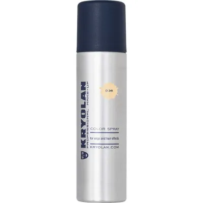 Окрашивающий спрей для волос Kryolan, смываемый, 150 мл, оттенок D36 - OPAQUE BLOND