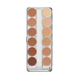 Палетка камуфлирующих кремов Kryolan Dermacolor Camouflage Creme, 12 оттенков, набор D1W–D12W, 40 г — фото 1