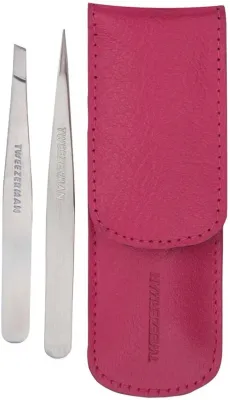 Набор пинцетов для бровей Tweezerman Retail Collection Pink Case