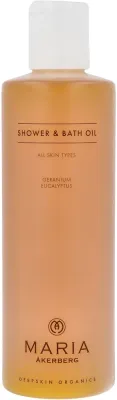 Масло для душа и ванны Maria Akerberg Shower & Bath Oil, с эвкалиптом, без консервантов, 250 мл
