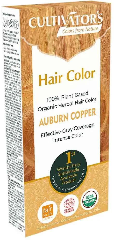 Растительная краска для волос Cultivator's, оттенок Auburn Copper, 100 г