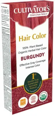 Растительная краска для волос Cultivator's, оттенок Burgundy, 100 г