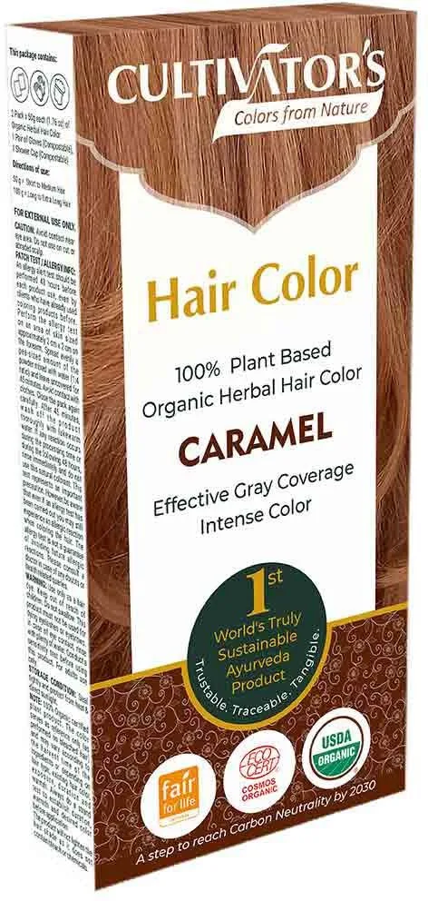 Растительная краска для волос Cultivator's, 100 г, оттенок Caramel